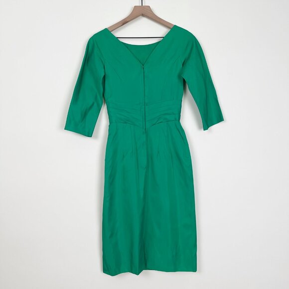 Vintage 40s 50s Cocktail Mini Midi Dress Mid Century Modern Formal Party MCM - Picture 5 of 7